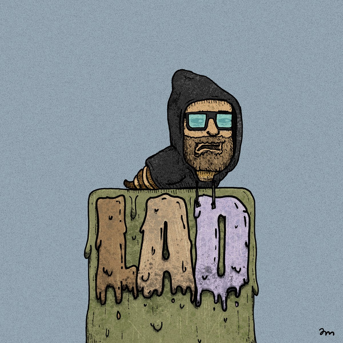 larvalads's tweet image. art by @animatedmfers