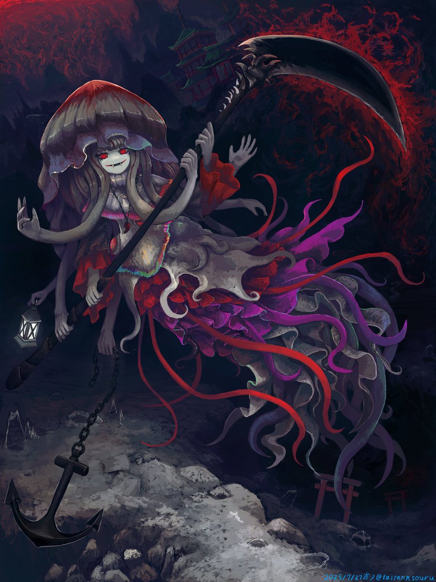 taitannsouru's tweet image. シニガミクラゲ

#オリジナル