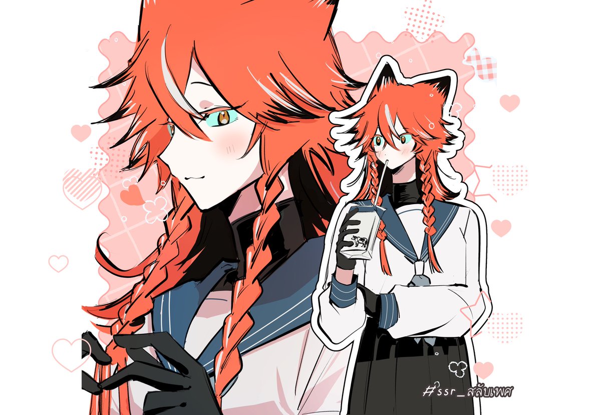 seno_ai's tweet image. เก็บลูก
(รูปที่2คนอื่นวาดให้เราวาดรูปที่4กลับ)