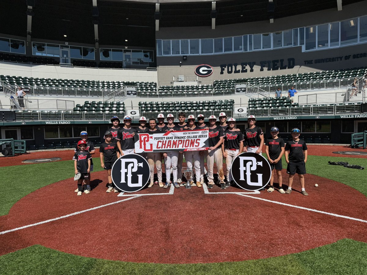 DynamicBaseball's tweet image. Congratulations to Factory Select 17U for winning the PG/Dynamic College Series at Univeristy of Georgia!
Champions- Factory Select
2nd Place- Genesis Thunder
MVP- Wilson Davis
MVPitcher- Grady Jordan
@PG_Tourney @PG_Scouting @PerfectGameUSA