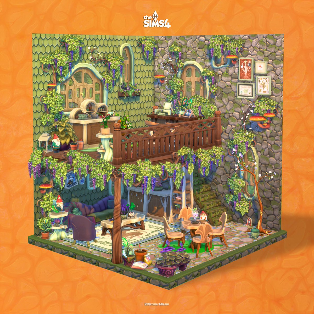 SimmerMikem's tweet image. This month is all about nature 🌱✨
#ShowUsYourBuilds @TheSims