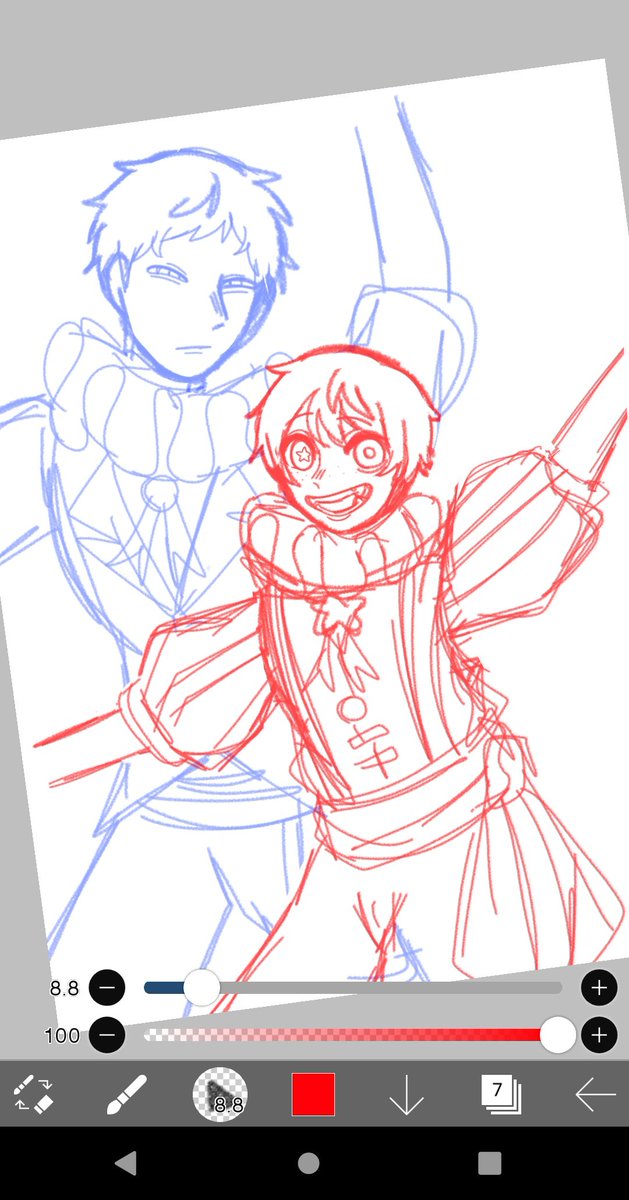 Erucha_6's tweet image. 描けるかなっ〜🤡🌟
