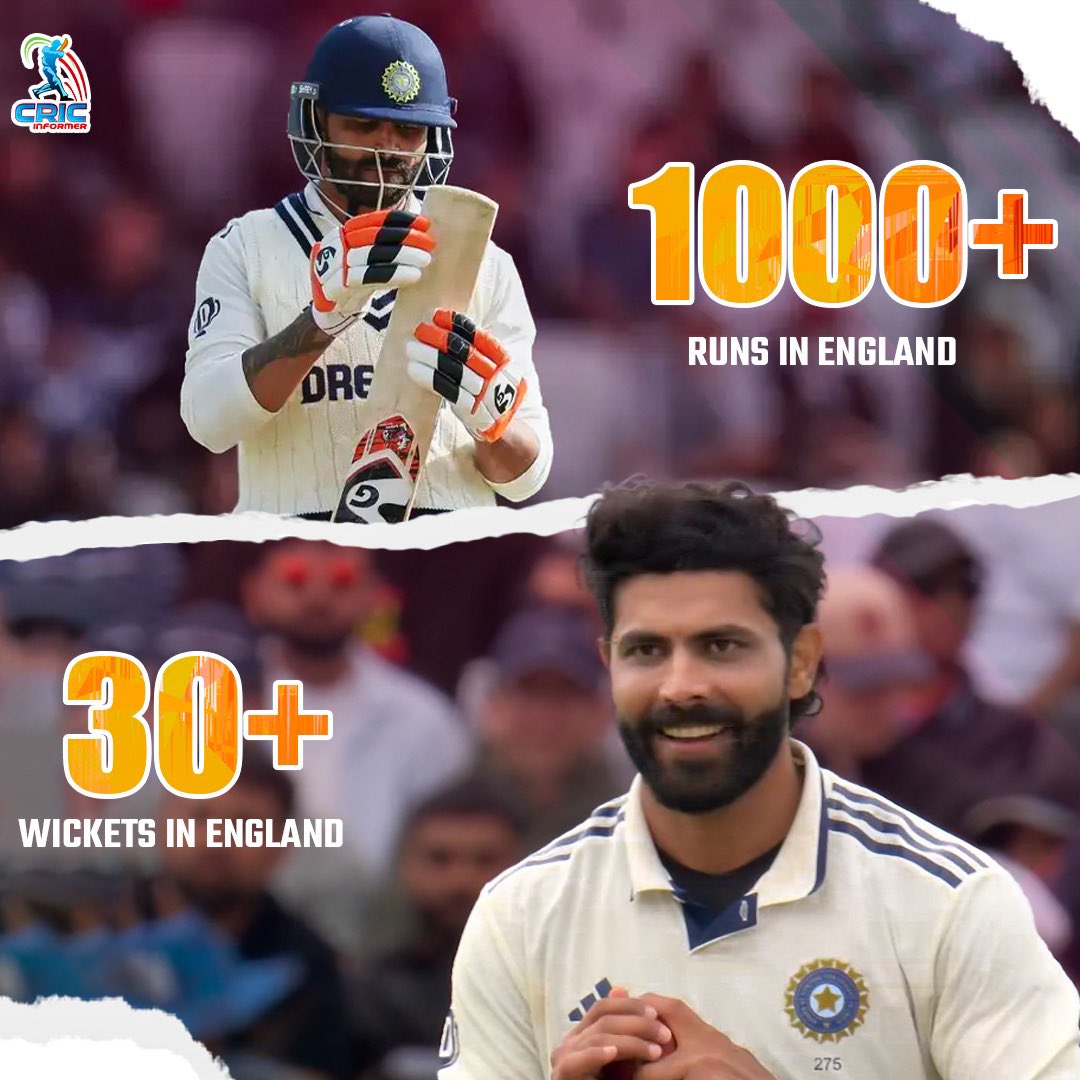 CricInformer's tweet image. ๐๐๐๐๐๐ ๐๐๐๐๐ ๐๐๐๐๐๐๐! ๐๐ฎ๐ณ
1000+ runs & 30+ wickets in a single overseas country.
Only the 3rd ever.
๐
๐๐๐๐ ๐๐๐๐๐๐ ๐ญ๐จ ๐๐จ ๐ข๐ญ ๐ข๐ง ๐๐๐๐๐๐๐! ๐๐ฅ
#jadeja #indveng