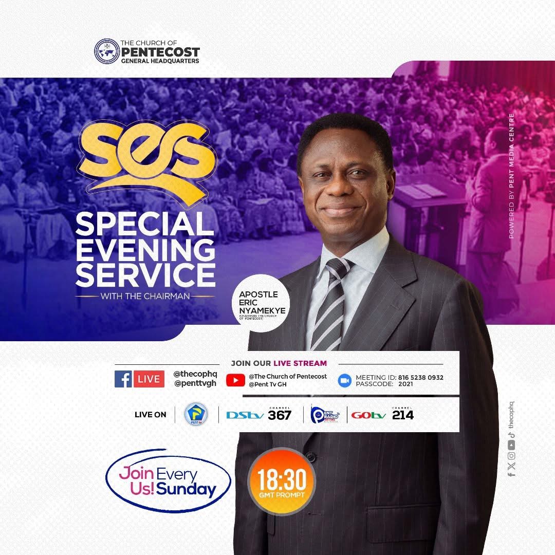 thecophq's tweet image. Continue learning how to 'Build the Church To Be Strong' with the Chairman of THE CHURCH OF PENTECOST, Apostle Eric Nyamekye, this evening on Pent TV at 18:30 GMT.