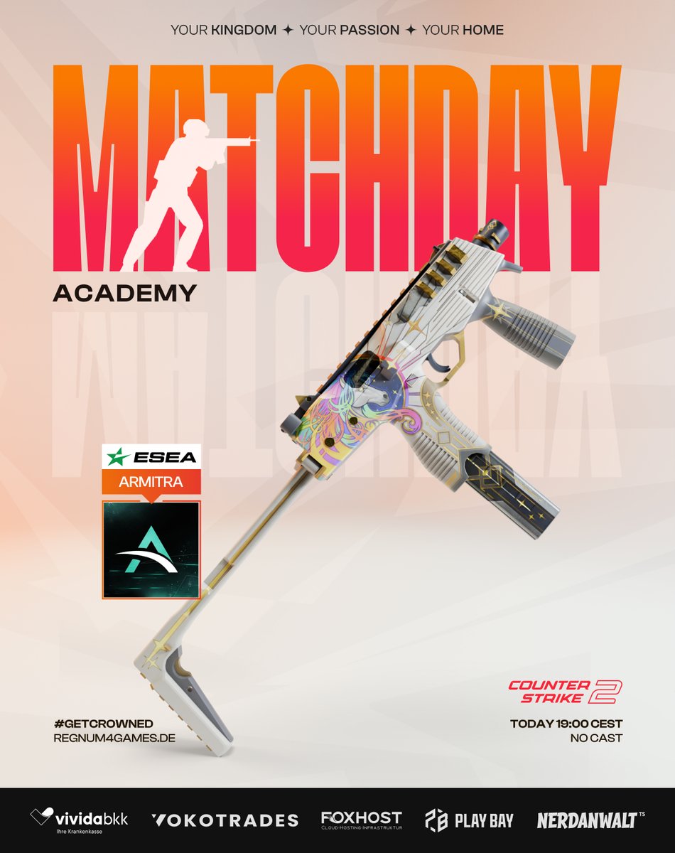 regnum4games (@regnum4games) on Twitter photo Nach den 2 Free Wins geht die Reise unseres Academy Teams in <a href="/ESEA/">ESEA League</a> gegen <a href="/ArmitraEsports/">Armitra Esports</a> NXT weiter 🔥
POV Streams bei:
📺| twitch.tv/rightcs_
📺| twitch.tv/mayson12381 Nach den 2 Free Wins geht die Reise unseres Academy Teams in <a href="/ESEA/">ESEA League</a> gegen <a href="/ArmitraEsports/">Armitra Esports</a> NXT weiter 🔥
POV Streams bei:
📺| twitch.tv/rightcs_
📺| twitch.tv/mayson12381