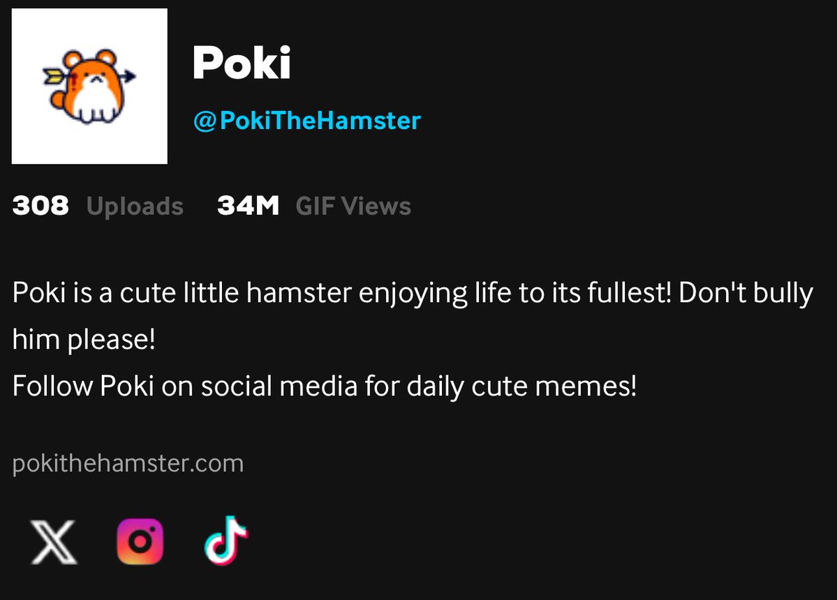Alex_DHC_'s tweet image. Whilst some of you are caught up in the pad wars or chasing shiny things, there is a cult who has been pushing a sleeping giant for over 5 months now: $Poki.
Here are some stats:
320 videos on TikTok
5,600,000 views on TikTok
524,000 likes on TikTok
308 uploads on GIPHY…
