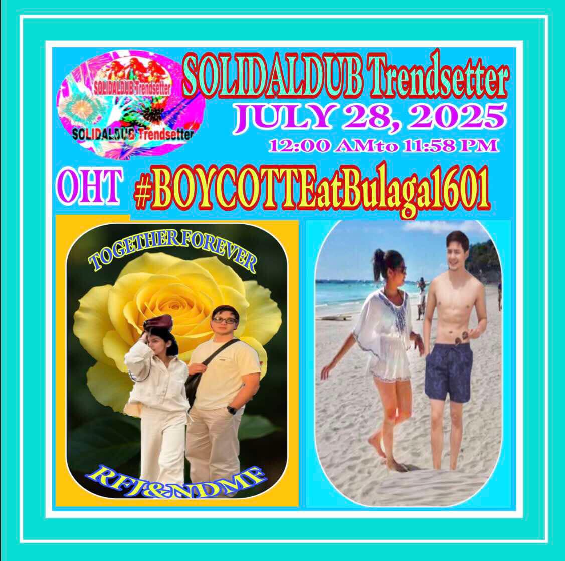 TBADN - d FANDOM that's been fightng 4 d TRUTH abt ALDUB &amp; ALDUBNATION will continue d fight til d TRUTH is revealed &amp; acknowledged by those involved in d zarsuela. This FANMILY vows 2 continue 2 SUPPORT, LOVE &amp; PROTECT ALDUB.
ALDUB PA RIN
#BOYCOTTEatBulaga1601
NO TO SOLO PROJS