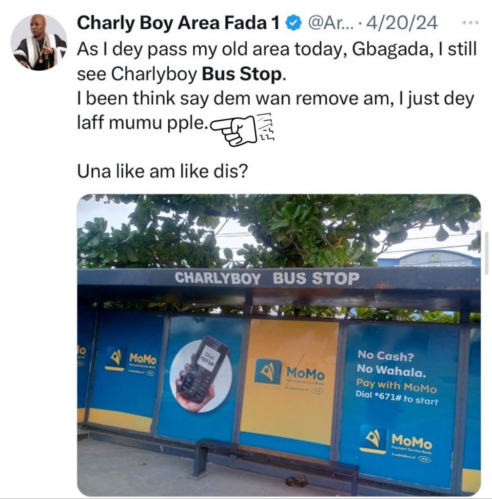 Midatlblog's tweet image. Frame 1 (2024): "Mumu people, why are you still using my name for your bus stop?" ⬅️
Frame 2 (2025): (The council removes his name) "You want to erase my legacy!" ⬅️
Just imagine. Tell me, why did Charlie Boy make such an unnecessary tweet in 2024 mocking the local government?…