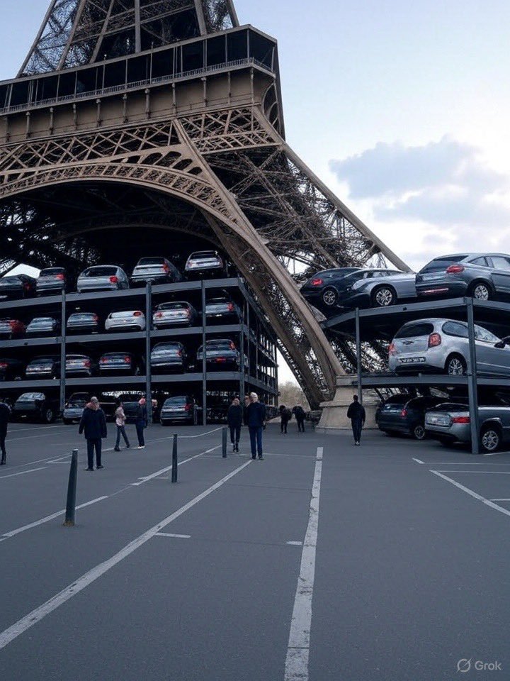 The Eiffel Tower would be much more beautiful and profitable if we turned it into a parking garage that charged $27.50 for 15 minutes of parking