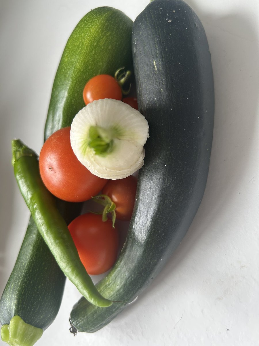 Britton65Sam's tweet image. Grew the veg… cooked the veg… today in Sam’s kitchen we have ratatouille with rice ❤️