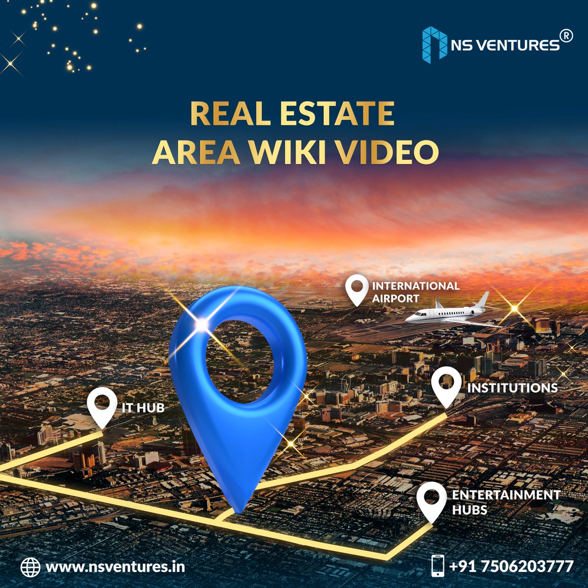 Educate &amp; Engage Buyers with Locality-Focused Area Wiki Videos

📞 Let's Discuss Your Project:
📱 +91 7506203777
🌐 𝗘𝘅𝗽𝗹𝗼𝗿𝗲 𝗠𝗼𝗿𝗲: nsventures.in

#nsventures #proptech #propbranding #propmarketing #droneview #areawikivideos #areawiki #realestateareawiki