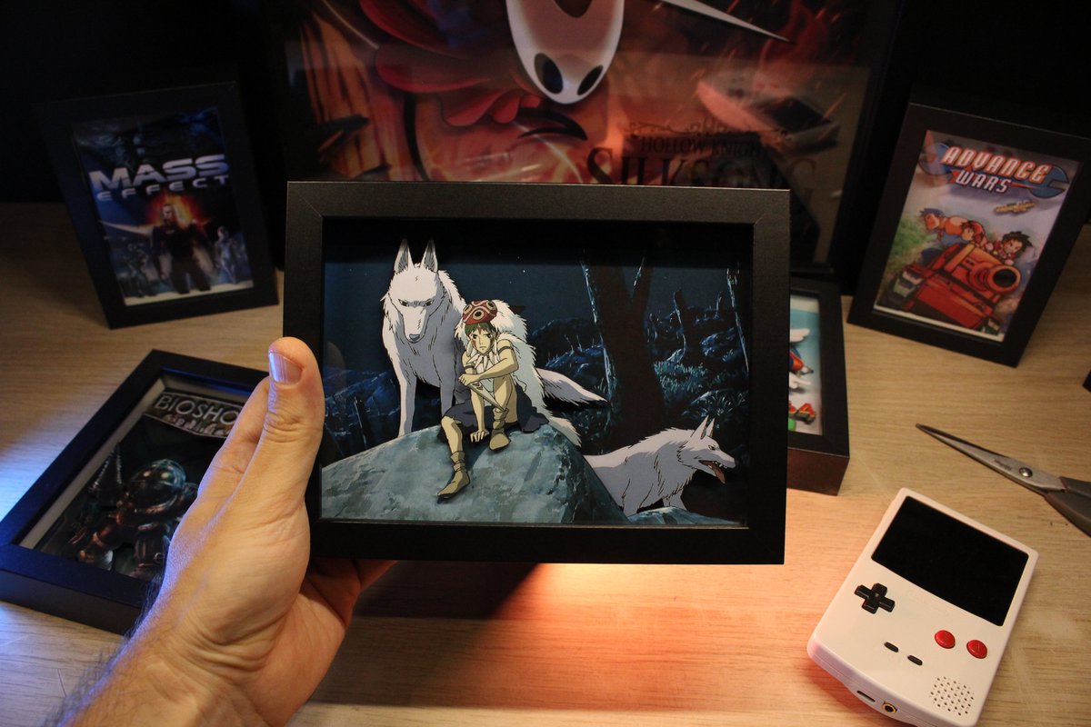 Gaijin_Mo's tweet image. Du #Mononoke en version mini ! Je pense qu'un titre en transparent serait très élégant :)