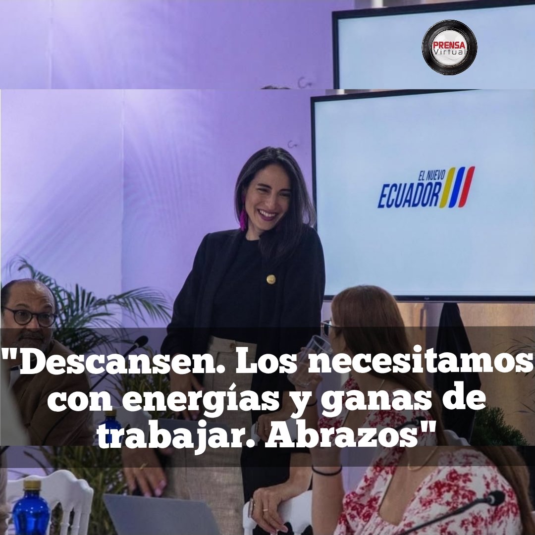 PRENSAVirtual_'s tweet image. #Ecuador|| La Ministra de Cultura a su equipo, tras la &quot;fusión&quot; de ministerios.