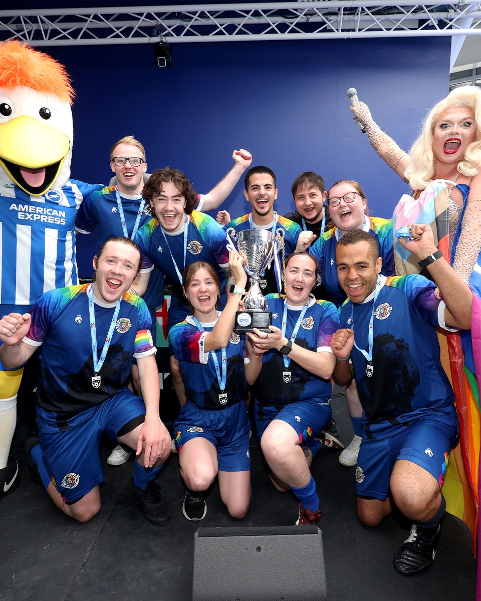 OfficialBHAFC's tweet image. Congratulations to Rainbow Royals who take home the trophy in our Play with Pride tournament this afternoon! ๐๐