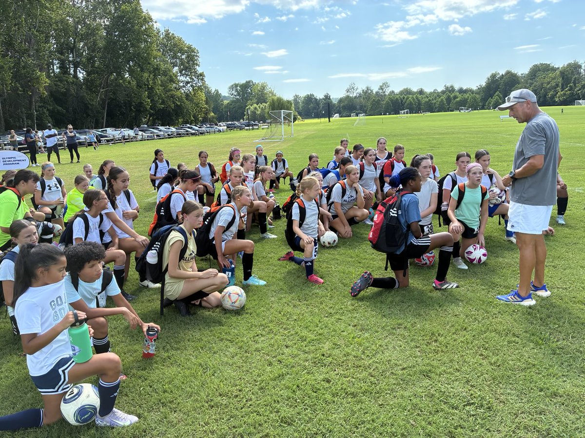 West Central District ODP boys and girls trying out on this beautiful Sunday morning in Charlottesville. Good luck to you all.