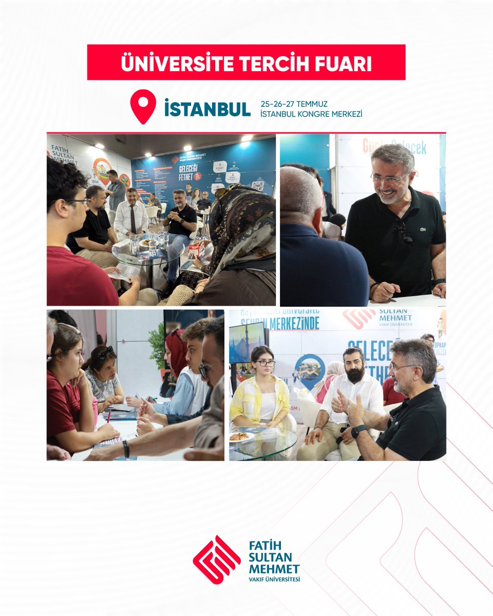 fsmvu's tweet image. Rektörümüz Prof. Dr. @NevzatSimsek, Üniversite Tercih Fuarı’nda aday öğrencilerimiz ve aileleriyle bir araya geldi.
Rektörümüz, Üniversitemizin imkânlarını anlatarak aday öğrencilere tercih sürecinde rehberlik etti.
Standımıza ayrıca Bezmialem Vakıf Üniversitesi Rektörü Prof.…
