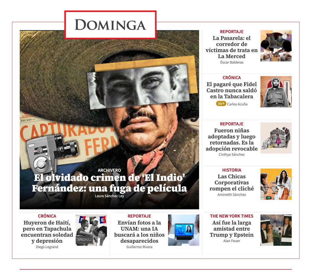 La #DOMINGA de hoy mira al pasado y al futuro... revisa archivos de hace décadas pero también la tecnología que aún es proyecto. 

¿Listos con el ☕️?

Abrimos HILO de estas historias que van desde el crímen del que escapó #ElIndioFernandez, un corredor en La Merced que operó por