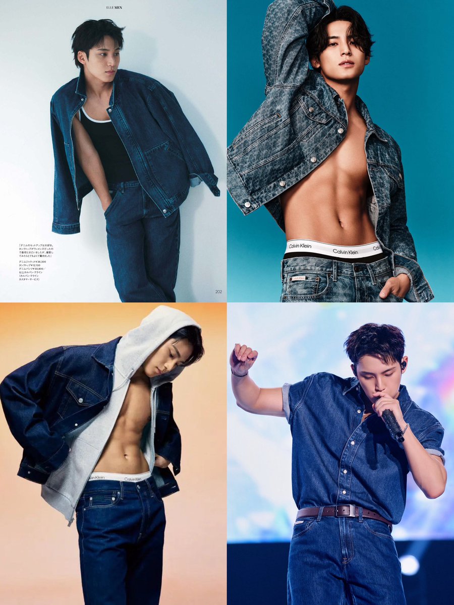 mingyujaan's tweet photo. mingyus ALWAYS gonna eat up a calvin klein denim on denim look! https://t.co/lAI4Uf3tJv