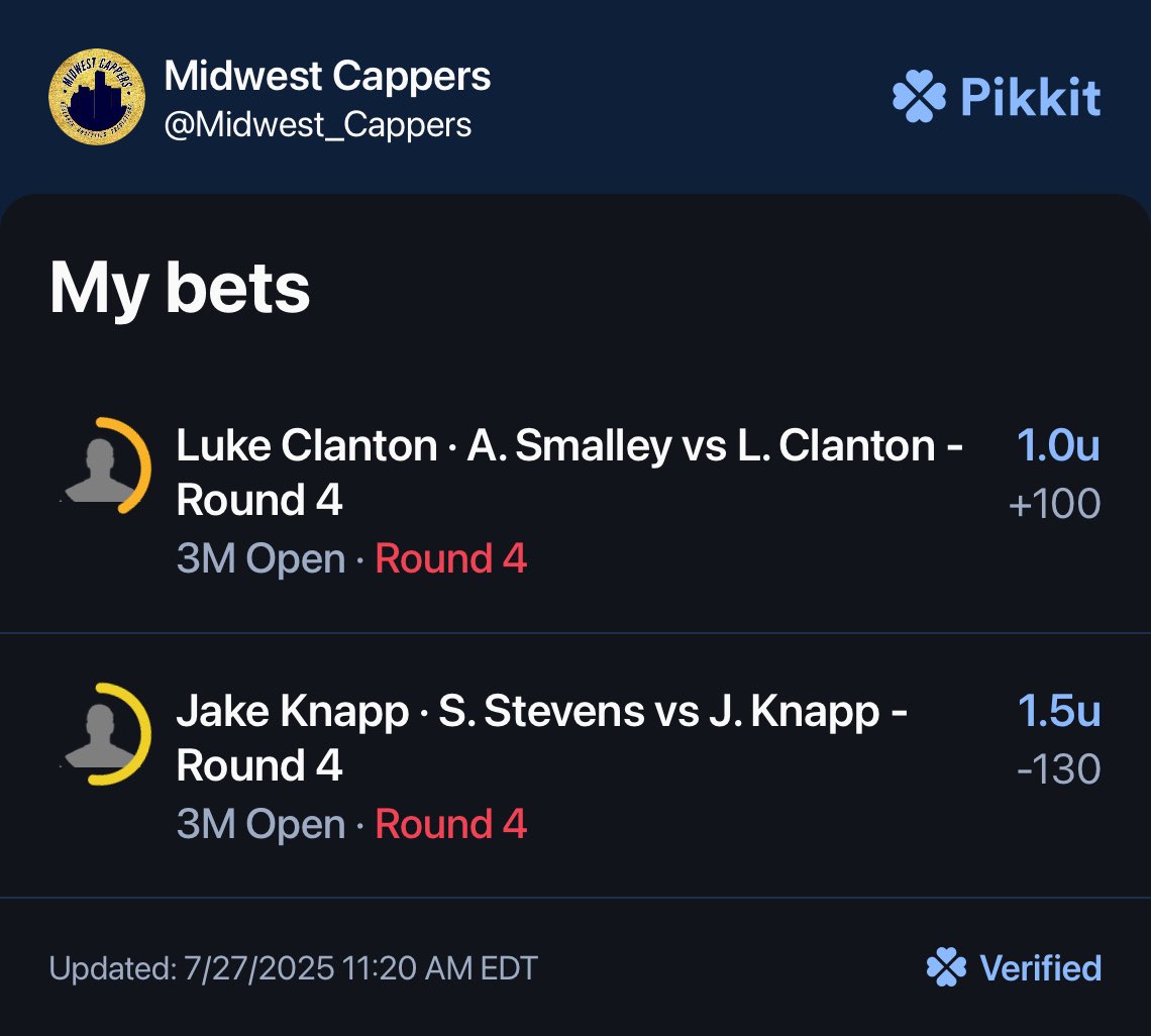 Midwest_Cappers's tweet image. PGA ⛳️

Swept yesterday! Lets run it back!
