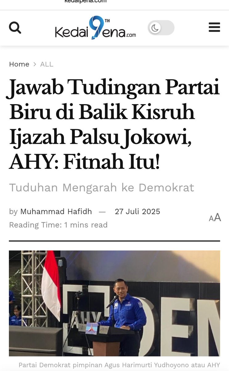 Kalau fitnah harus segera dilapokan ke aparat penegak hukum karena bisa merusak citra partai .

kedaipena.com/jawab-tudingan…