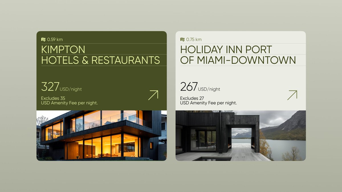 ahsan1ui's tweet photo. Minimal search. Maximum style. Roamifyβs hotel result cards blend modern UI with intuitive UX β where elegance meets efficiency.
#uidesign #uxui #travelapp #hotelfinder #Canva #mobiledesign #minimalui #userinterface #bookingapp #roamify #neomorphism #uitrend
@ahsan1ui
#ahsan1ui https://t.co/cM4xrNJGSw