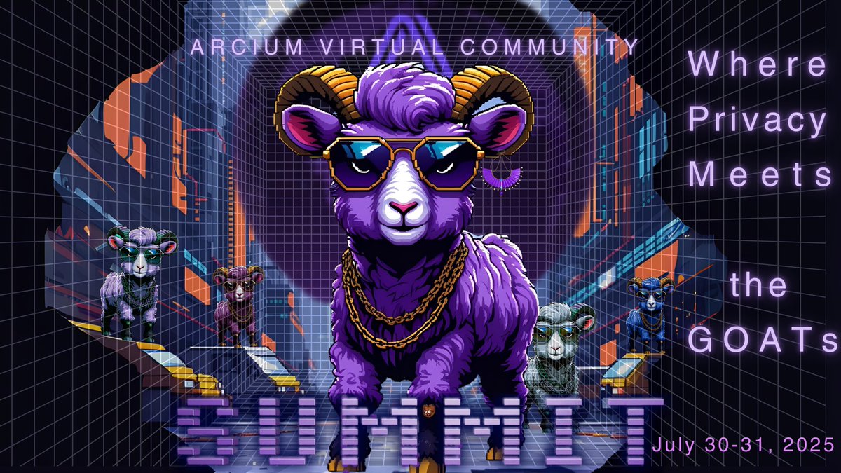 Sobix1313's tweet image. 🐐 BE A PRIVACY GOAT… gMPC ☂️
This is your chance to stop being a lamb in Web3 , and become a GOAT.
Join the best privacy GOATs in the world, all in one place, for two exciting days: July 30–31.
Most importantly, it’s going to be fun.🍾
And don’t worry , I’ve got your…