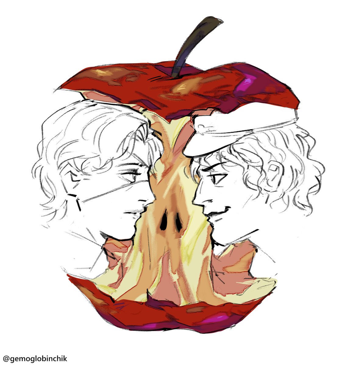 gemoglobinchik's tweet image. Apple Trend (Pavel Yudin x Daan)🍎#fearandhungertermina