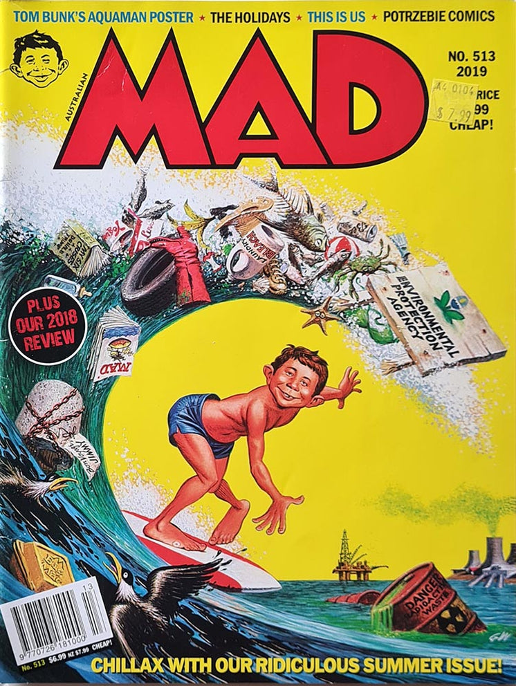 AmraSeldon's tweet image. #Summer #Comics #Covers
Mad Magazine #241
(E.C., Publications, September 1983)
UK Edition #258
(Thorpe & Porter, October 1983)
Australian Edition #513
(Nextmedia Pty Ltd, January 2019)
Cover Art © George Woodbridge