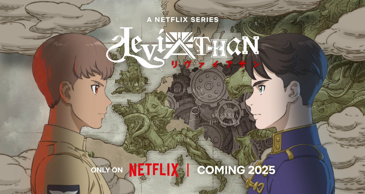 martianapolis's tweet image. На Netflix вийшло аніме Левіафан по мотивам серії книг Скота Вестерфельда: альтернативна історія, Перша світова в який Антанта покладається на зброю з генетично модифікованих тварин, а Четвертний союз – силу пари та сталі.