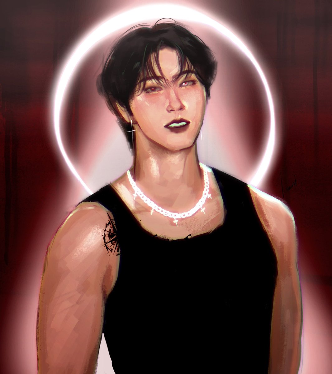 pepiphanyhani's tweet image. blessed🖤

#straykids #jisung #han #straykidsfanart