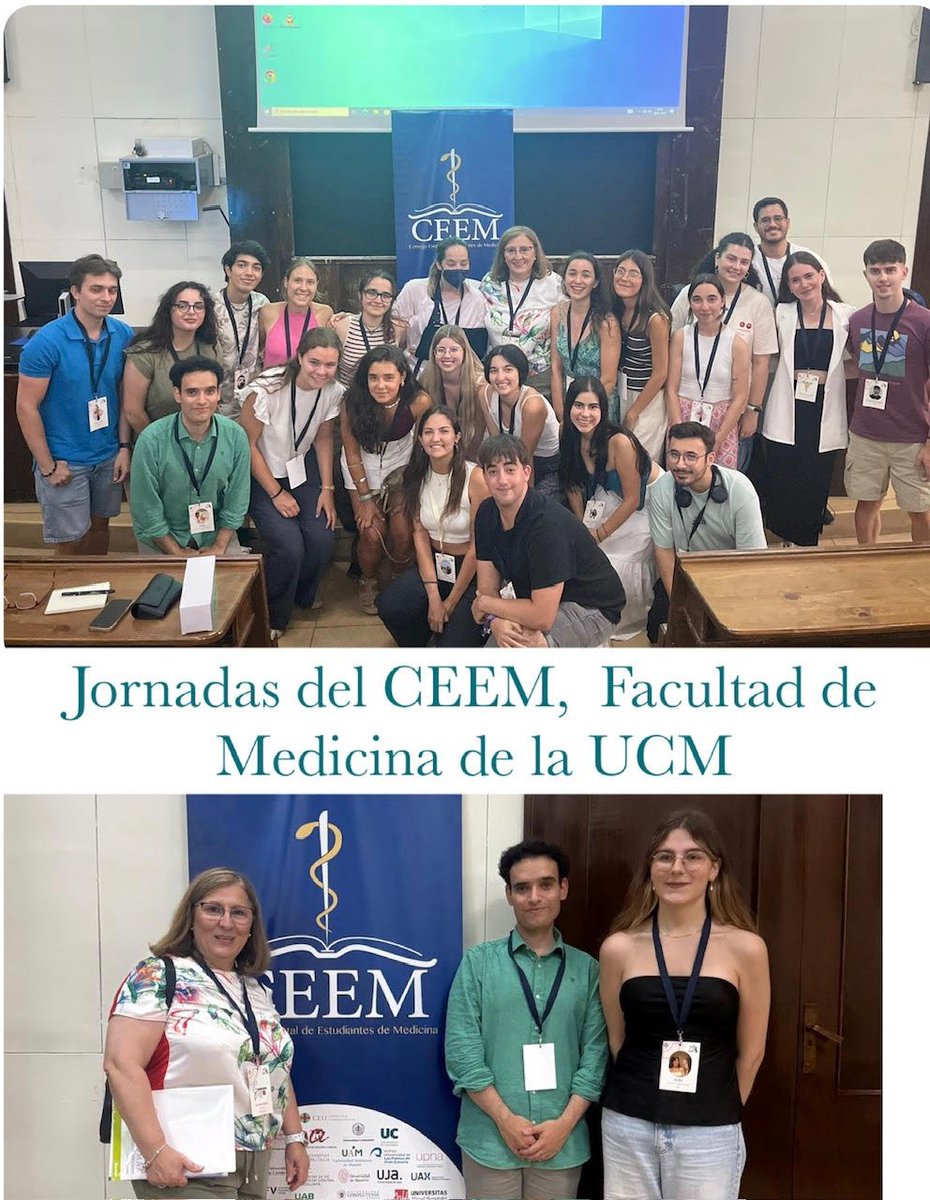 SEMERGENap's tweet image. El Consejo Estatal de Estudiantes de Medicina @ceem_medicina celebró los días 23, 24 y 25 de Julio de 2025, sus Jornadas anuales en la Facultad de Medicina de @unicomplutense 
SEMERGEN, como Sociedad Científica de Atención Primaria,   fue invitada para inaugurar las Jornadas con…