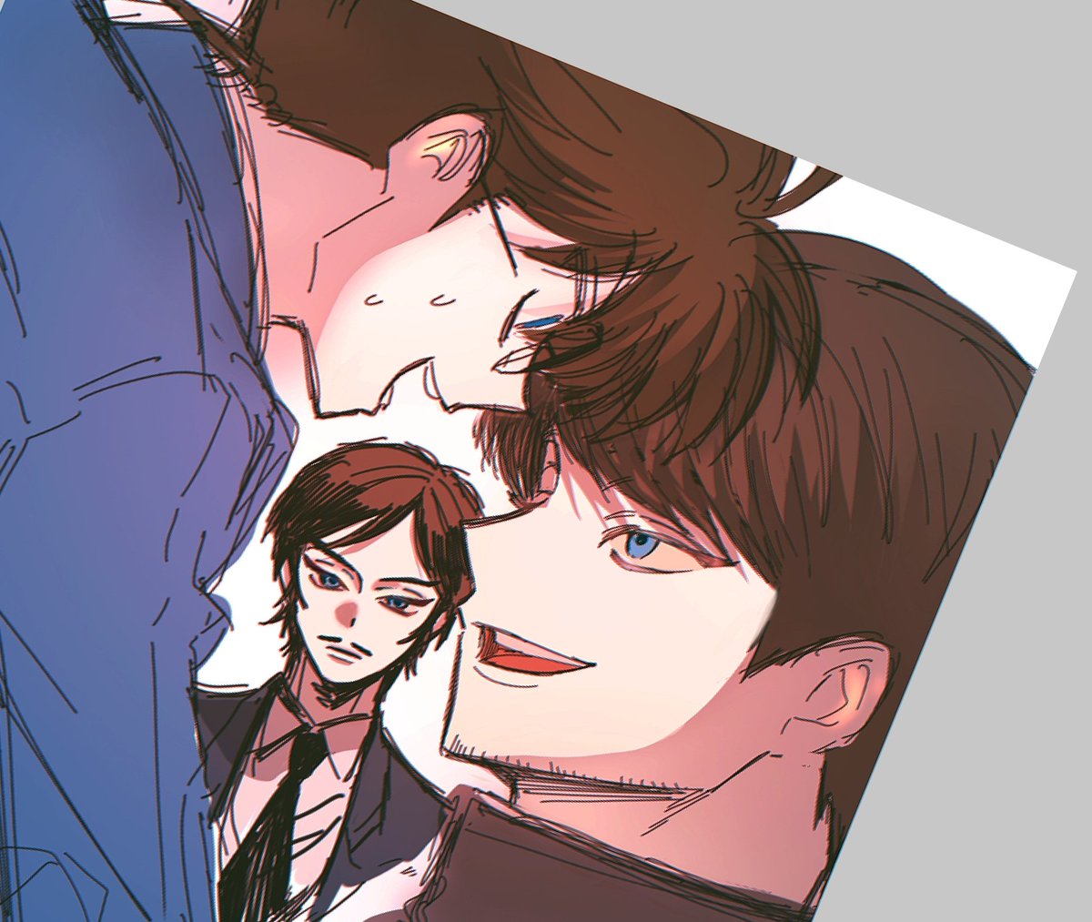 CoRShin_'s tweet image. 빤히...