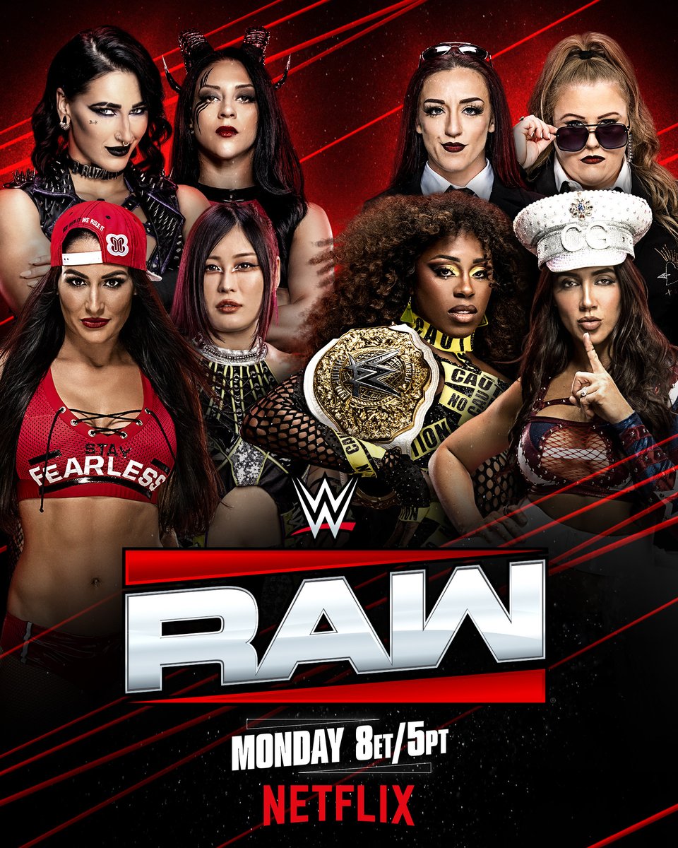 We've got ourselves a star-studded 8-Woman Tag tomorrow night on #WWERaw! Which team do you roll with?!

📍 DETROIT
🎟️ ticketmaster.com/event/0800628B…