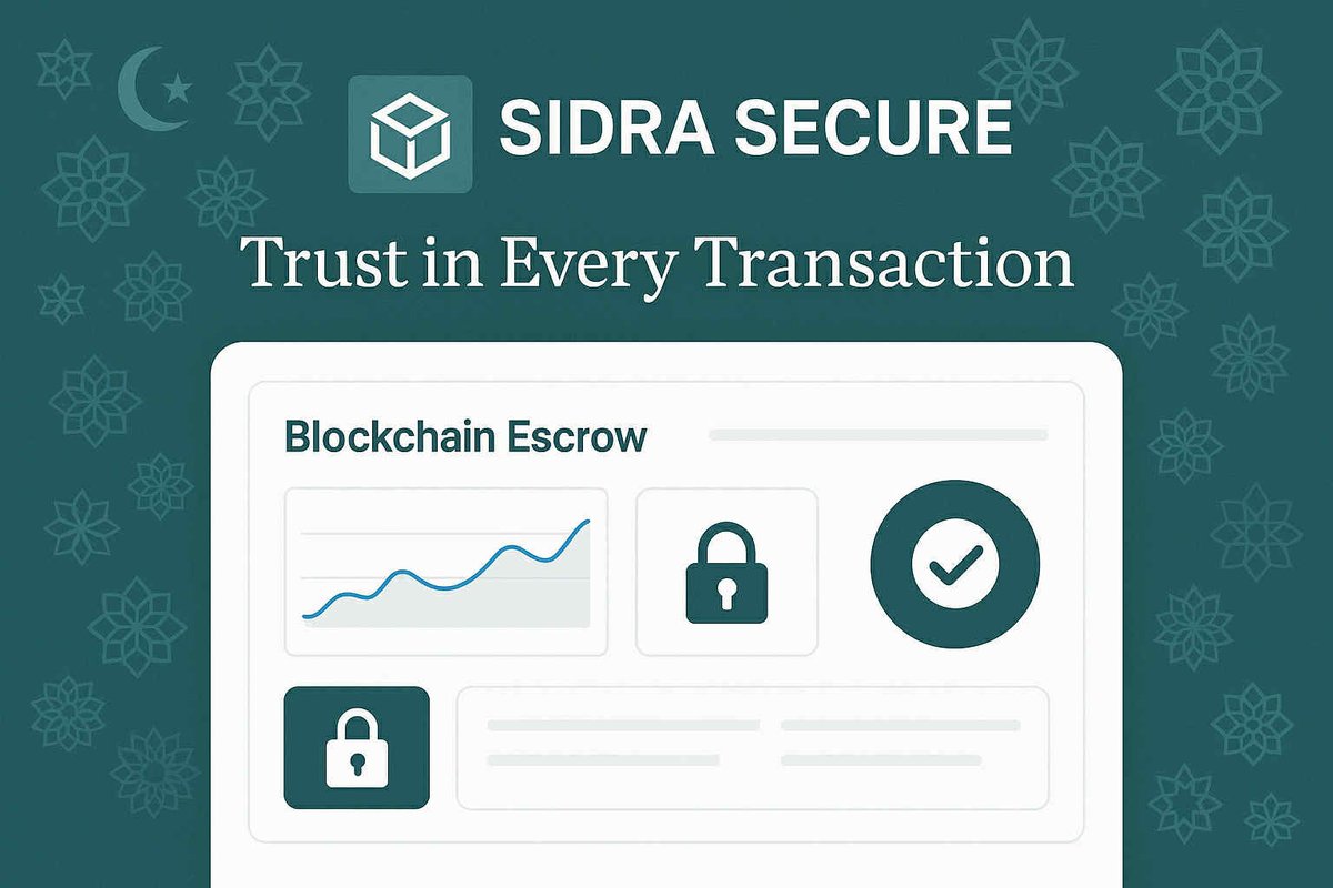 🔐 SIDRA SECURE – Trust in Every Transaction
A blockchain-based escrow platform for secure, Shariah-compliant deals in the Sidra Ecosystem.
✅ Funds protected
✅ Transparent &amp; ethical
✅ Built for e-commerce

sidrastart.com/project/69344c…