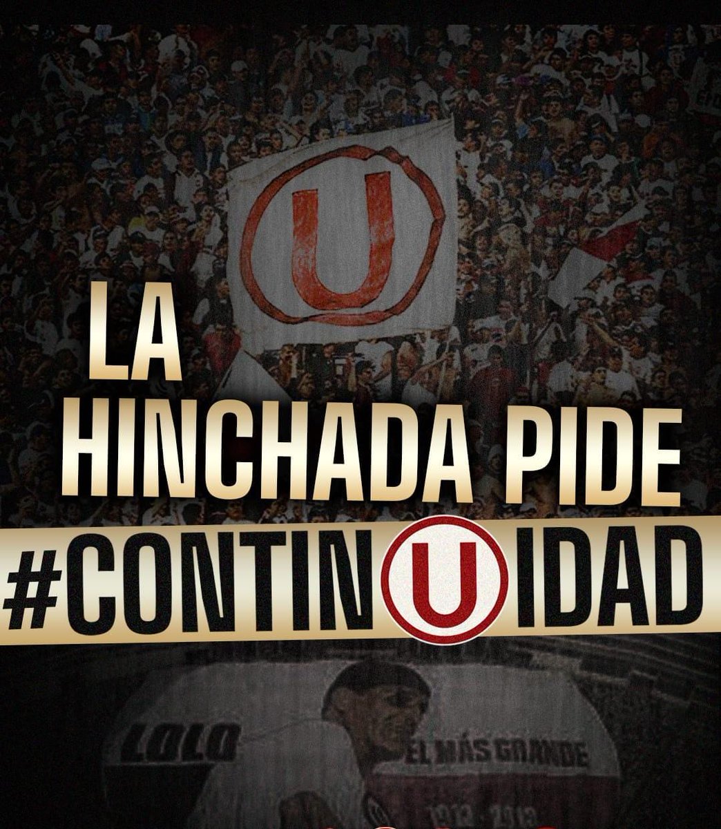 #JusticiaParaLaU (@justiciaparalau) on Twitter photo La continuidad de Universitario no puede parar. El club sigue adelante, con la pasión y el compromiso de su gente. #LaUSeDefiende #YoContinuidad #Universitario
<a href="/SUNATOficial/">SUNAT</a> <a href="/MariluAybar/">Marilu Llerena Aybar</a> Estamos vigilantes y listos a defender a <a href="/Universitario/">Universitario</a>
<a href="/MEF_Peru/">Ministerio de Economía y Finanzas</a> intervención Ya!
RT. La continuidad de Universitario no puede parar. El club sigue adelante, con la pasión y el compromiso de su gente. #LaUSeDefiende #YoContinuidad #Universitario
<a href="/SUNATOficial/">SUNAT</a> <a href="/MariluAybar/">Marilu Llerena Aybar</a> Estamos vigilantes y listos a defender a <a href="/Universitario/">Universitario</a>
<a href="/MEF_Peru/">Ministerio de Economía y Finanzas</a> intervención Ya!
RT.