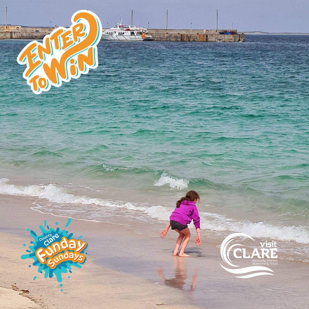 Celebrate Funday Sunday with a special pop-up competition💛💙
Thanks to our friends at Doolin Ferry, one lucky family will win an amazing prize with Doolin Ferries! More information on our socials

👉 Be in with a chance to win: visitclare.ie/sundays/

T&amp;CS Apply