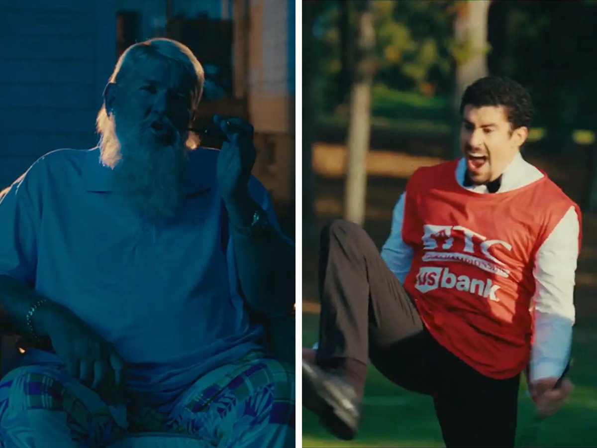 PaulSRai's tweet image. Didn’t anticipate Bad Bunny and John Daly being the comedic highlights in HAPPY GILMORE 2.