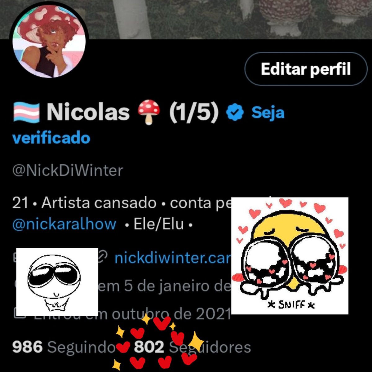 NickDiWinter's tweet image. 800 MILHÕES AEEEEEEEH!!! 🎉🎉
Ainda não sei o que fazer para comemorar, me dêem ideias por favor