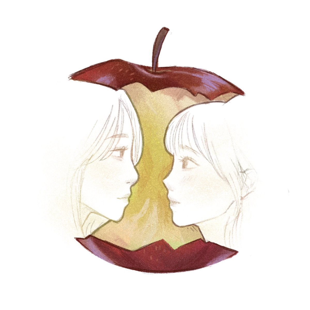 Moonfroggo12's tweet image. Apple trend with chuuves π
This trend made me realize how much i struggle with side profiles ππ