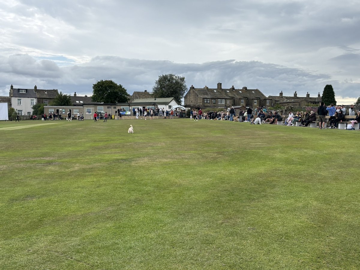 ThorntonCC's tweet image. We have reached the halfway stage. We have posted a competitive 201 v @StayleyCC. All to play for in the @TheCricketerNVC QF #TCC #OneClub.
Great crowd gathering, BBQ is firing and the beer is flowing.
@HalifaxCL @HXCourier @Bradford_TandA @GleesonHomes @TouchPath