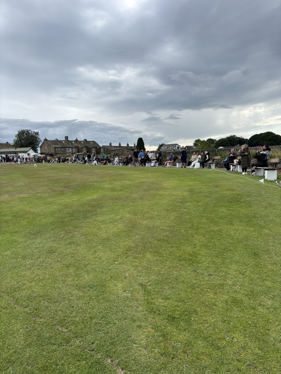 ThorntonCC's tweet image. We have reached the halfway stage. We have posted a competitive 201 v @StayleyCC. All to play for in the @TheCricketerNVC QF #TCC #OneClub.
Great crowd gathering, BBQ is firing and the beer is flowing.
@HalifaxCL @HXCourier @Bradford_TandA @GleesonHomes @TouchPath