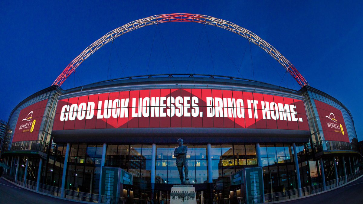 wembleystadium's tweet image. Good luck, #Lionesses ❤️ Bring it home.