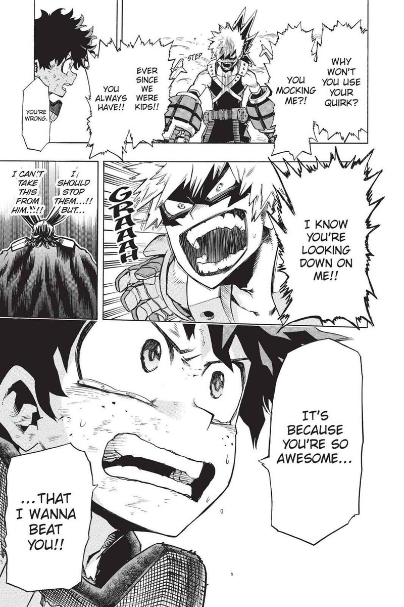 amaranthdahlia's tweet image. attempting to actually read the first half of the mha manga and i can never bakugou seriously anymore LOL all this attitude & for what