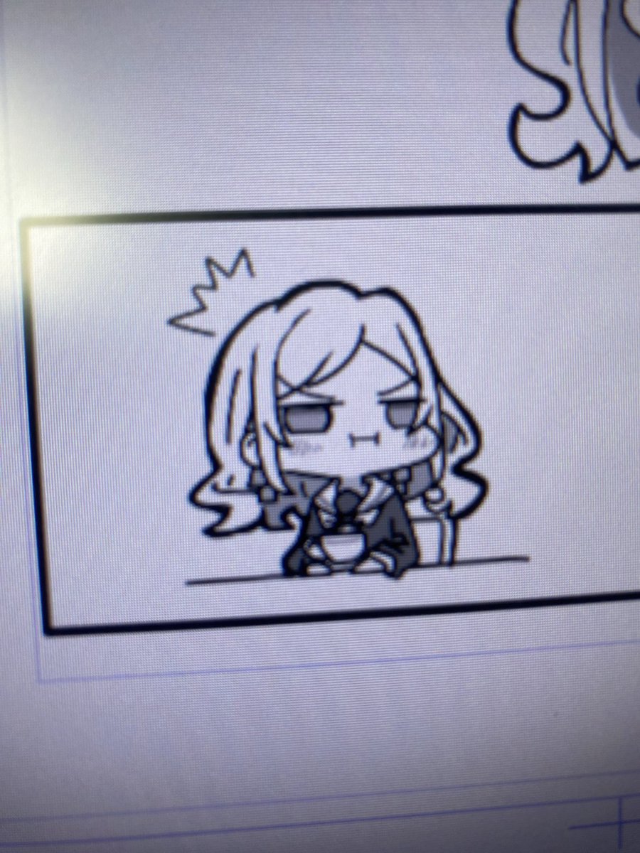blue00f4's tweet image. 良い感じのセラスちゃんが描けた