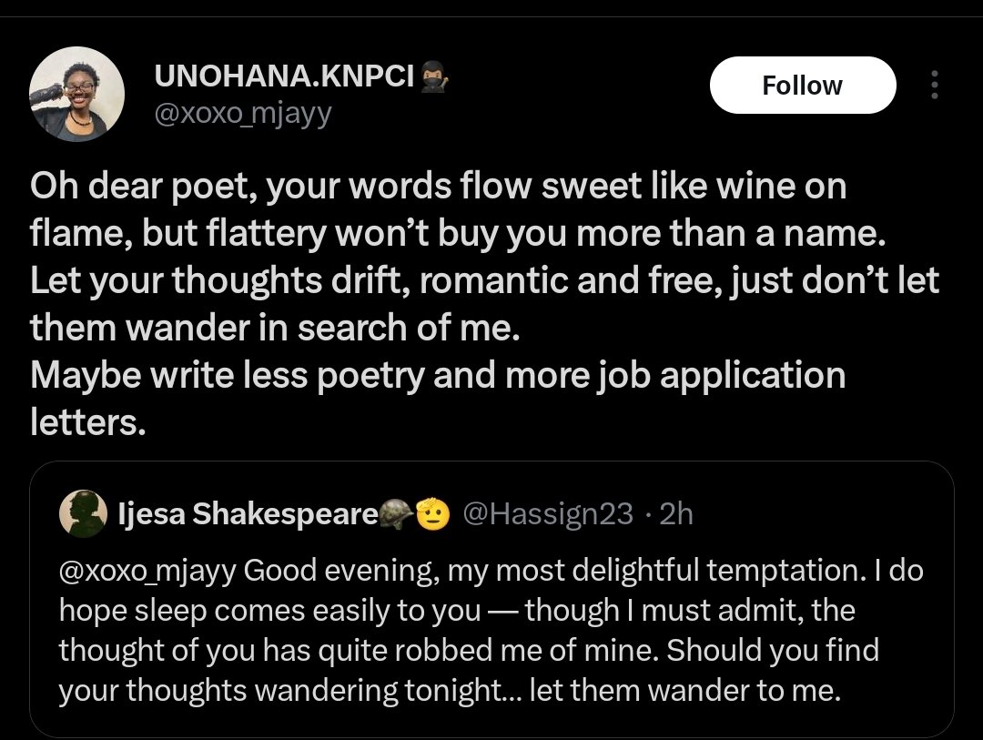 Taking an L with a poem?😭