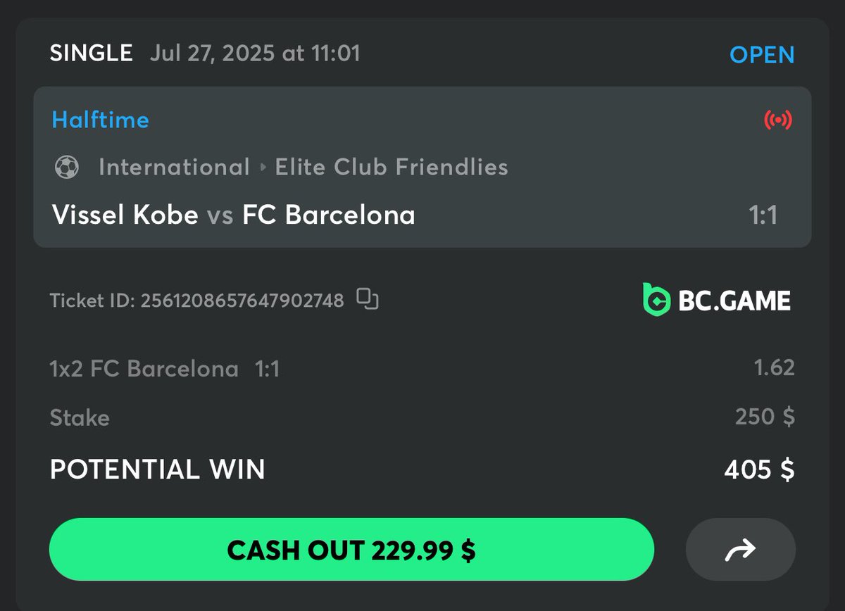 Barca is still getting the win in Japan I have full faith 

Live bet with me here bit.ly/428WgBj