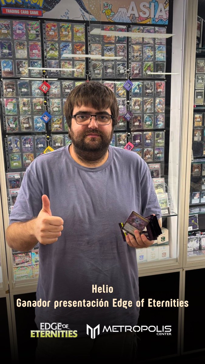 MetropolisCnter's tweet image. ➡️ Helio, otro campeón más de las presentaciones de #edgeofeternities en #metropoliscenter
🎉 ¡Enhorabuena, campeón!
#mtg #magicthegathering #magic