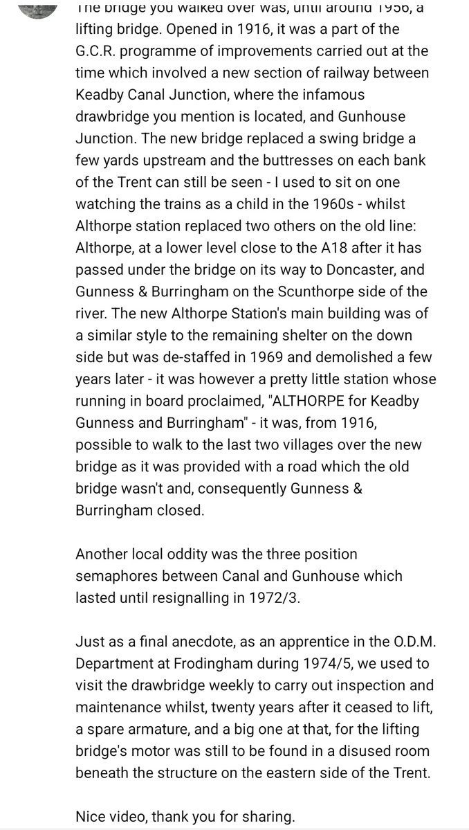 PiddlyStations's tweet image. An amazing insight from a viewer, regarding Althorpe and the local area, only a couple of hours after it's release!
Thank you David for taking your time to give me an insight into the area.
This is why I enjoy visiting Piddly Stations! 😍