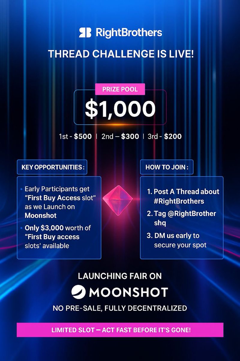 GlowMoist's tweet photo. Get in on the #RightBrothers Thread Challenge! 💵 $1,000 in prizes + early access. Post a thread, tag @RightBrothersHQ, use #RightBrothers, & DM.
Join now: https://t.co/RJ575Yhkjn https://t.co/UEgK38lh6l