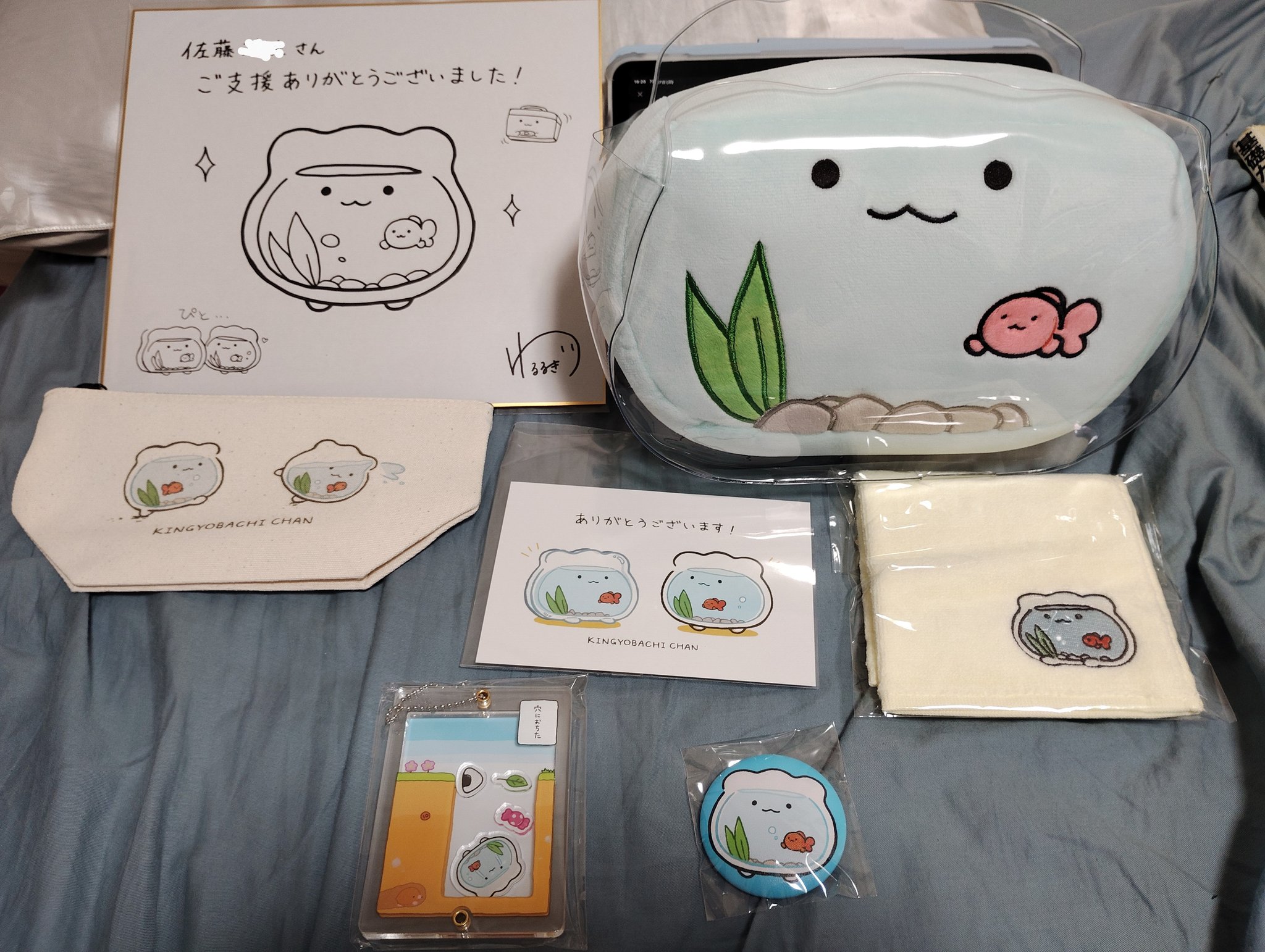 d*7様 にやにや金魚くんの編みぐるみブローチ〇 新入荷 なおちん金魚産 上物 二歳 大13cm前後 小10cm前後 昨年の
